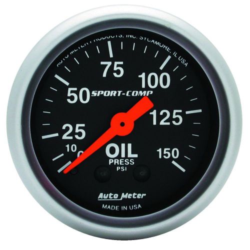 Auto meter 3323 sport-comp; mechanical oil pressure gauge