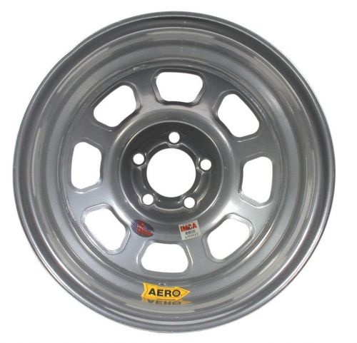 Aero race wheels 52-series 15x8 in 5x4.50 silver wheel p/n 52-084540