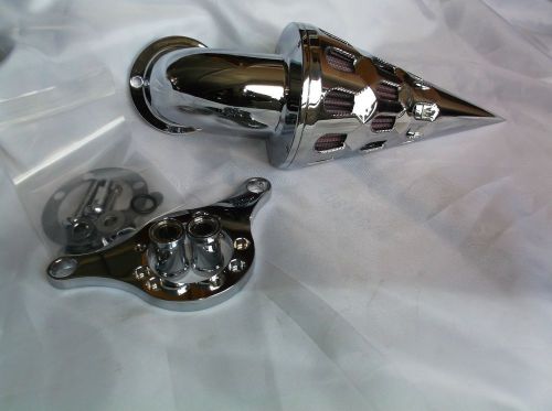 New d&amp;m chrome diamond cut raptor air cleaner kit
