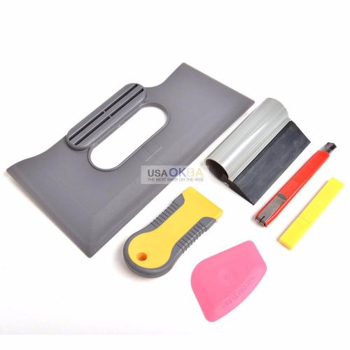 6 in 1 car window tint tools kit for auto house film tinting scraper application