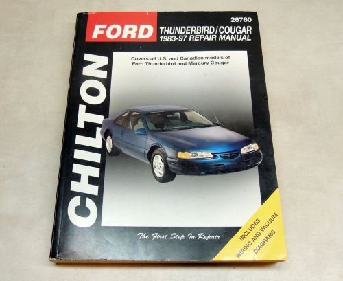 Chilton ford thunderbird cougar 1983 -1997 repair manual