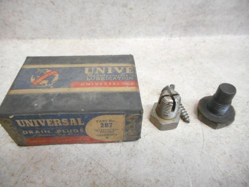 Universal #287 1/2&#034; oversize thread drain plug, awesome, nos in orig box