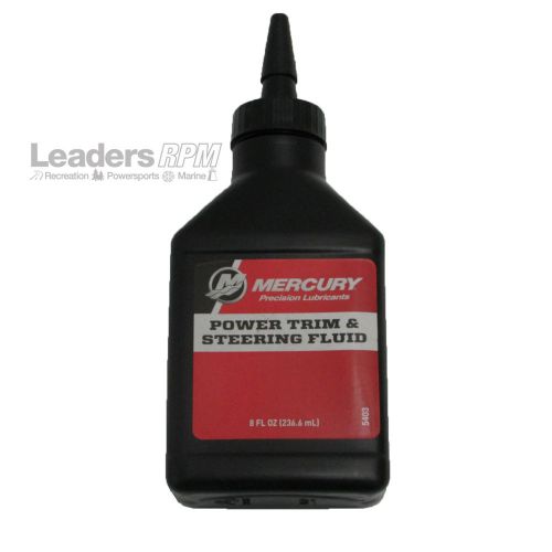 Mercury mercruiser oem power trim &amp; steering fluid oil 8oz 92-858074k01