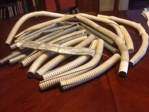 Lot of  18 heat shield tubing fuel lines starter wires various types and lengths