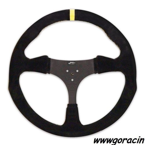 Longacre 11.5&#034; suede flat go kart steering wheel,karting,arrow,birel,crg,tag