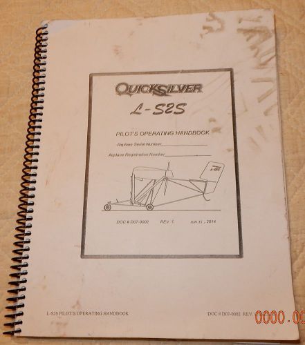 Quick sliver   l s2s ultra light  pilots operating hand book