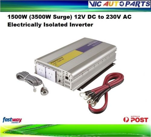 1500w (3500w surge) 12v dc to 230v ac electrically isolated inverter