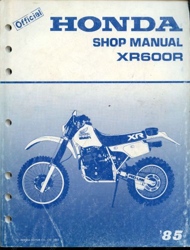 Original 1985 honda xr600r service manual