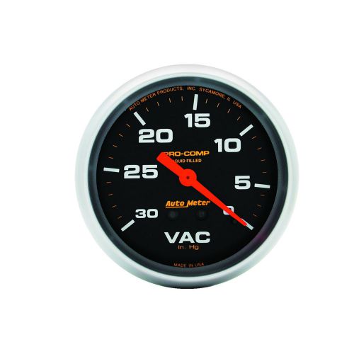 Auto meter 5484 vacuum gauge 2-5/8&#034;, 30 in. hg mech