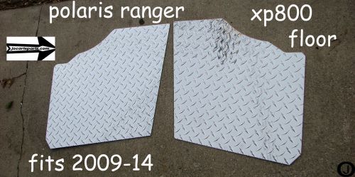 Polaris ranger xp800 fullside custom cut diamond plate floor boards 2009-14