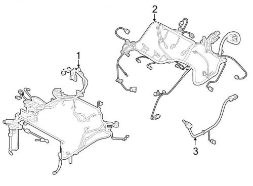 Chrysler oem dodge engine wiring harness 68202714ac image 1