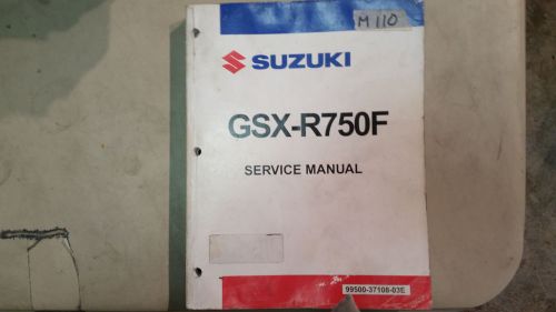 1998-2006 gsx-r 750 genuine suzuki repair manual