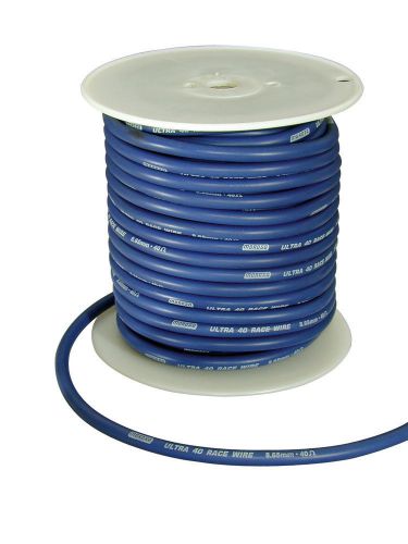 Moroso ultra 40 spark plug wire 8.65mm 100 ft spool blue p/n 73231