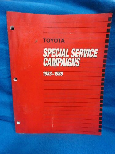 1983-1988 toyota all models * factory special service campaigns * oem original