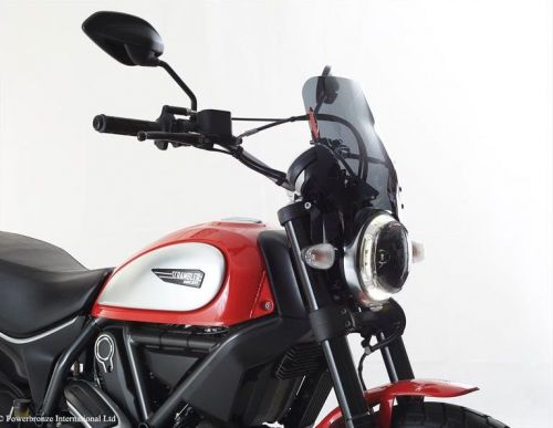Ducati scrambler 15 16 light screen shield windshield dark tint made in uk (pb)