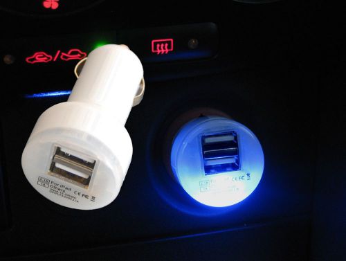 Car cigarette lighter dual usb charger 2.1a 1a output for ipad iphone 5090