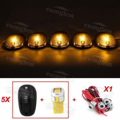 For ram smoke 822072ac roof running cab marker 198 amber led light 5pcs assembly