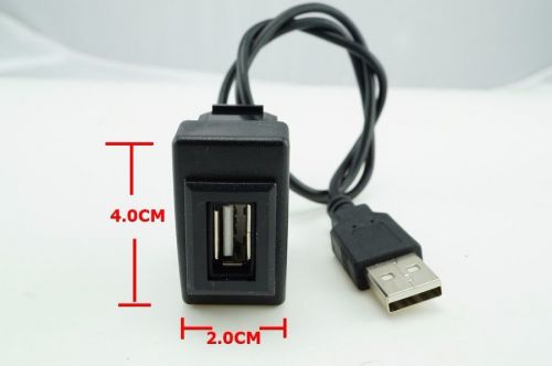 Isuzu d-max mu-7 2012 port usb in socket and cable size 4.0 x 2.0 cm