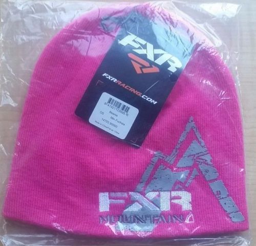 Fxr mountain -  womens high vis pink beanie - winter, snowmobiling, cap, hat