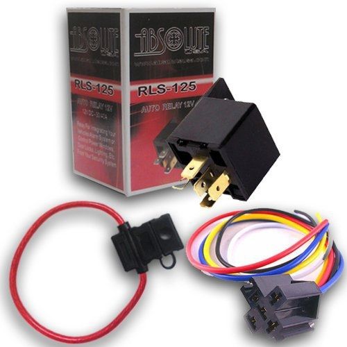Absolute usa 1 in-line atc fuse holder, 1 relay rls125 12 vcd automotive relay