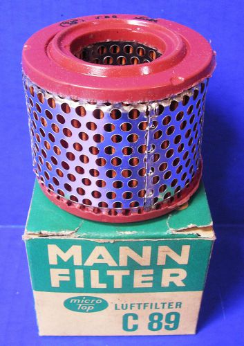 Vintage mann luftfilter c 89 - nos - european air filter mann c-89 - volkswagens