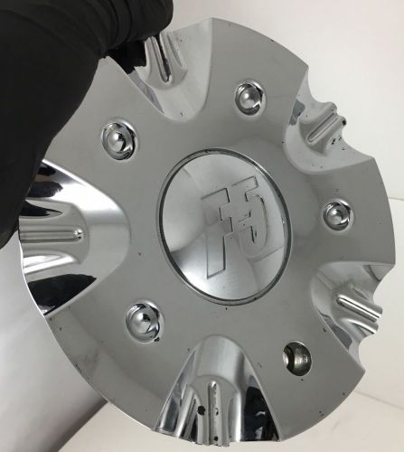 (1) f5  wheels chrome center cap cover # f5-05b