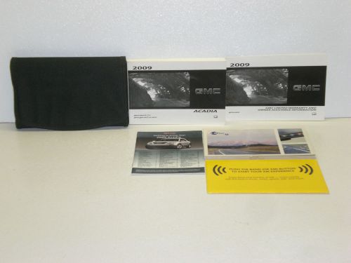 2009 gmc acadia owners manual with case