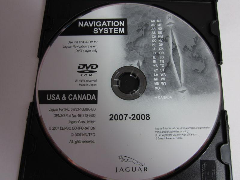 2007 2008 2009 jaguar xk series xkr & xk8 navigation dvd west / part 464210-9600