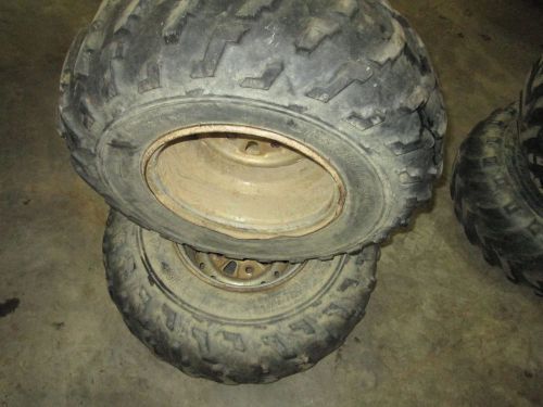 Honda trx 300 trx300 fourtrax rear wheels and tires wheel tire
