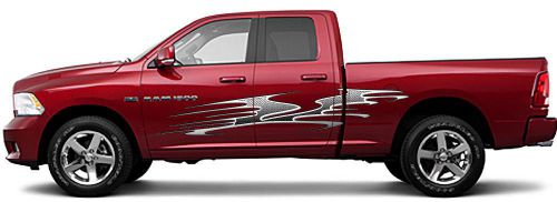 Car truck side  decals diamond plate beast trailer rv auto graphics 4ft and up