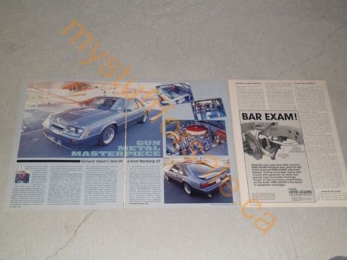 1985 ford mustang gt #3 article / ad