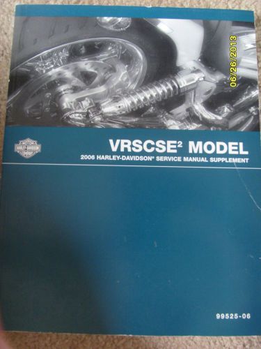 2006 vrscse service manual supplement harley