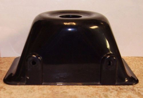 Black plastic siren/speaker bell, police, fire.   8&#034; wide, 5&#034; high, 4&#034; deep.  it