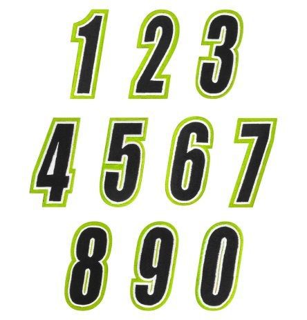 American kargo number patches  hi-vis yellow/black