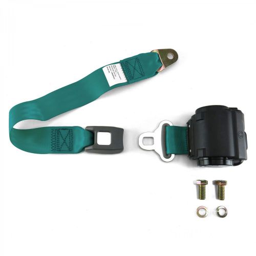 2pt aqua retractable seat belt standard buckle - eachlab vintage safety belt