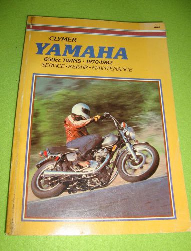 Yamaha xs1 xs2 tx650 xs650 650cc twins clymer service repair manual 1970-1982