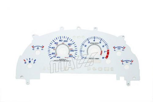 160mph glow gauges indigo faces euro reverse for new 99-01 ford mustang cobra