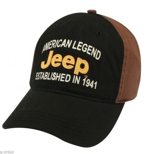 Brand new jeep willys wrangler established in 1941 american legend hat cap!