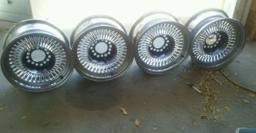 Set of 14&#034; straight lace wire wheels