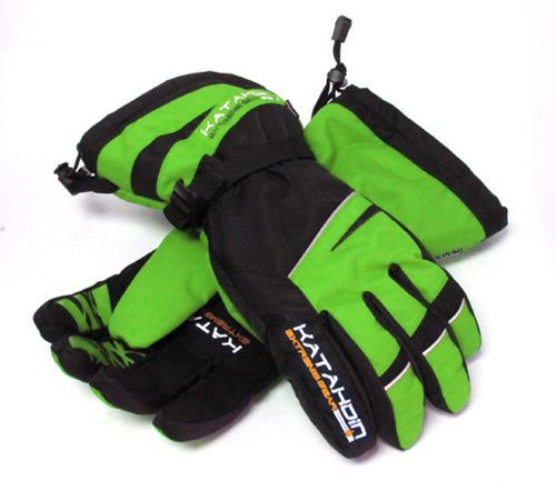 Katahdin gear 7415038  team glove - black &amp; green 4x-large