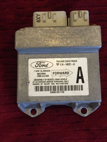 01 ford explorer mountaineer airbag restraints control module oem 1l1a-14b321-ac