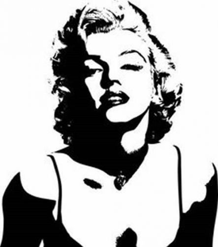 Marilyn monroe silhouette vinyl decal automotive laptop
