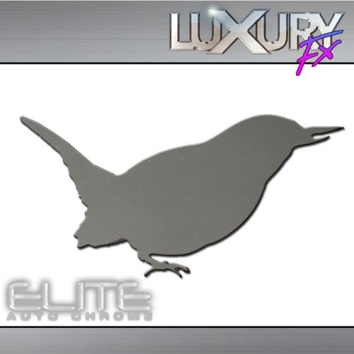 Stainless steel small bird emblem - luxfx1749