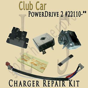 Club car golf car cart powerdrive 2 charger repair kit model 22110 level 5