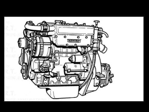 Thorneycroft marine engine manuals 85pg for diesel boat engine repair &amp; service
