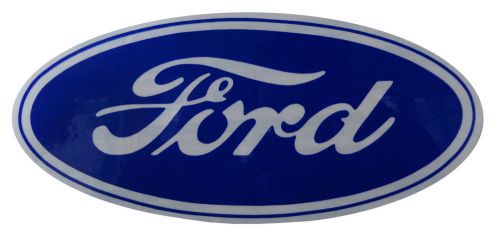 Ford oval decal - 6-1/2&#034; blue on white