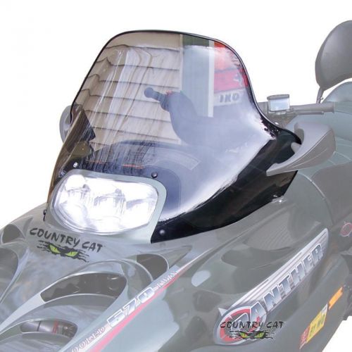 Arctic cat clear windshield with mirror holes 2000-2008 z zl zr mc bc - 2606-366