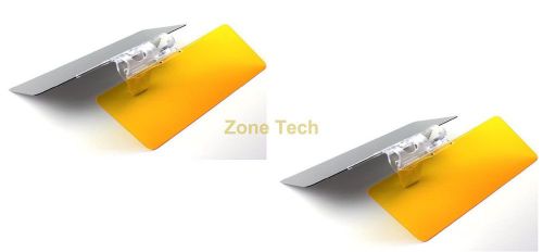 Zone tech car day and night anti-glare visor-2 pack