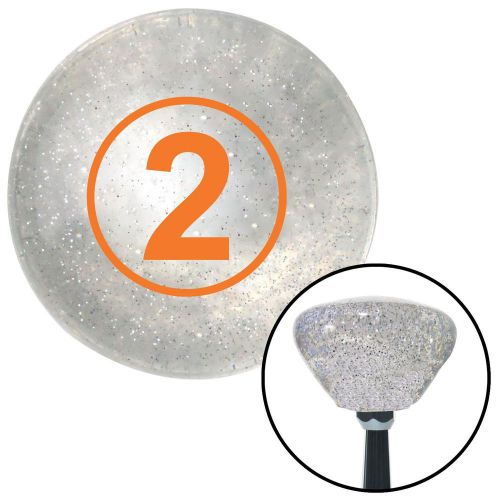 American shifter knob orange ball #2 clear retro metal flake m16x1.5