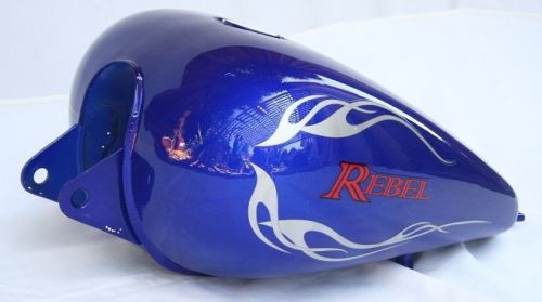 Motorcycle blue 3.4 gallons fuel gas tank for honda cmx 250 rebel 1985-2015